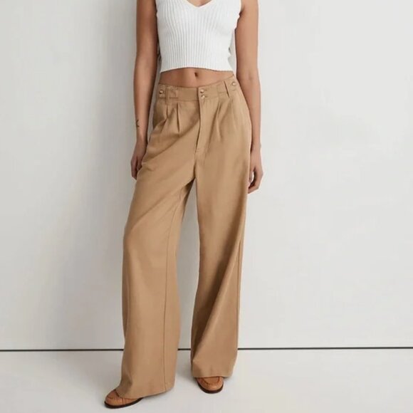 NWT Madewell Wide-Leg Harlow Pants - 0 - Picture 1 of 5
